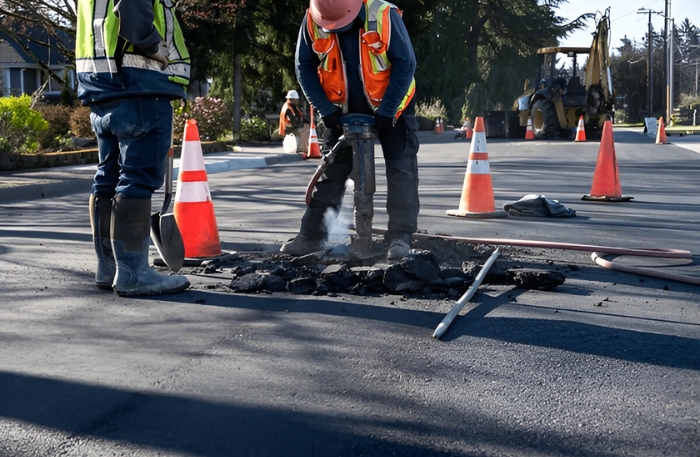 industri infrastruktur gasoline tamping rammer